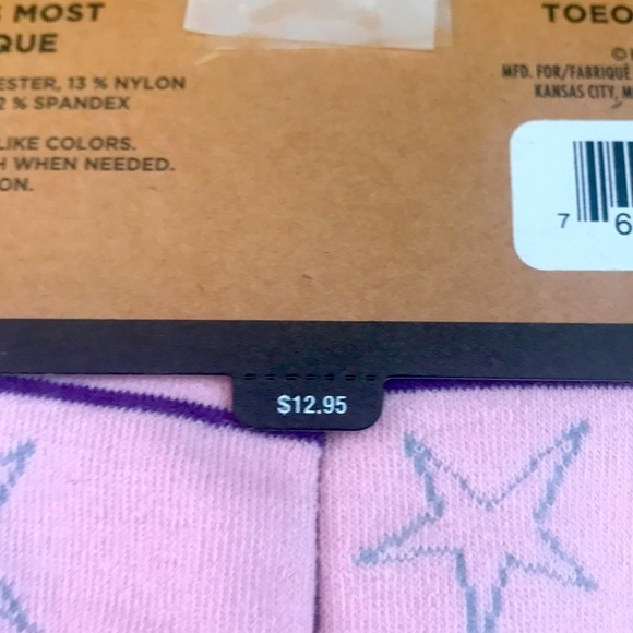 Brand New Hallmark Toe of a Kind 100% Cowgirl and That’s No Bull Pink Crew Socks - Picture 7 of 9